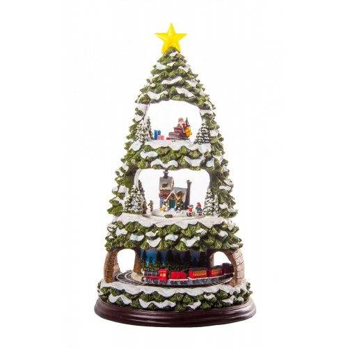 Christmas Shop Online - 42.5cm Tree/Train Waterball