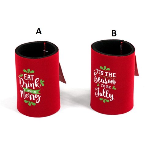 christmas stubby coolers