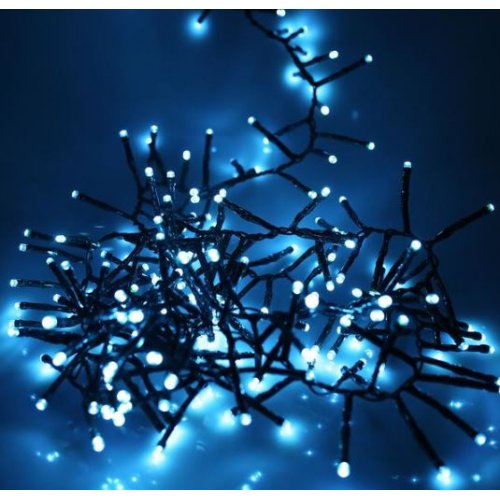 Blue and white cluster lights online